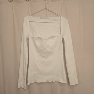 One Grey Day Audrey Sweetheart Top